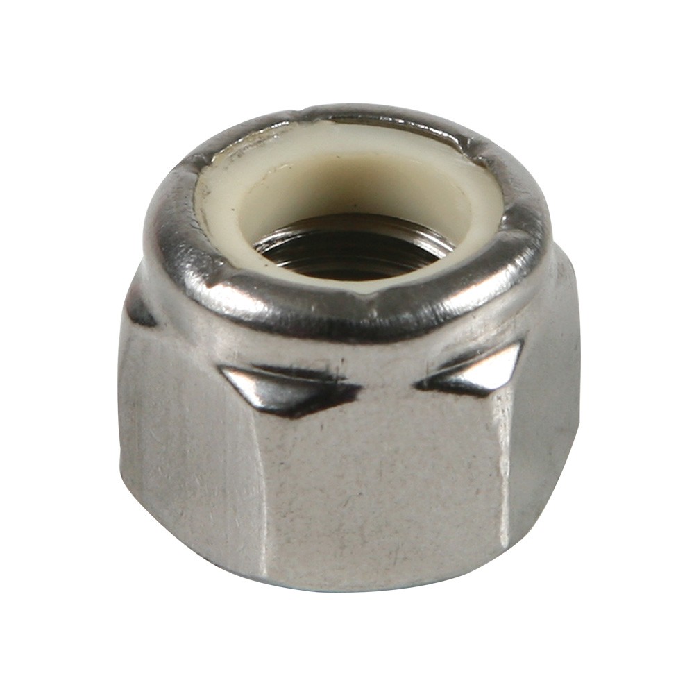 1-1/2-12  SAE Nylon Insert Lock Nuts Steel Zinc 5  count box 